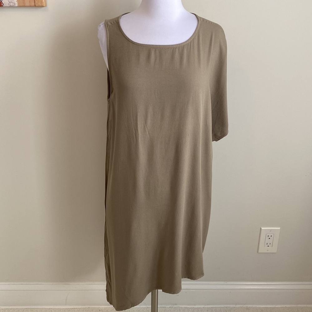 Bella Dahl Asymmetrical One Sleeve Tunic Dress